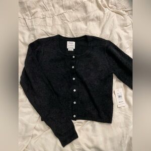 NWT RVCA Clueless Cardigan Sweater in Black, Size XL
